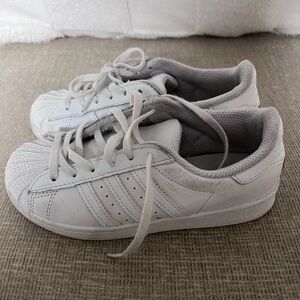 Adidas White Casual Sneakers kids size 1